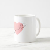 Mug Minimaliste Élégant Classique Nom Professionnel (Devant droit)