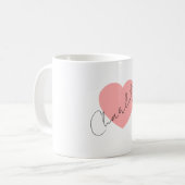 Mug Minimaliste Élégant Classique Nom Professionnel (Devant gauche)