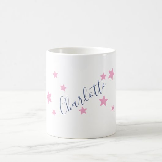 Mug Minimaliste Élégant Classique Nom Professionnel (Centre)