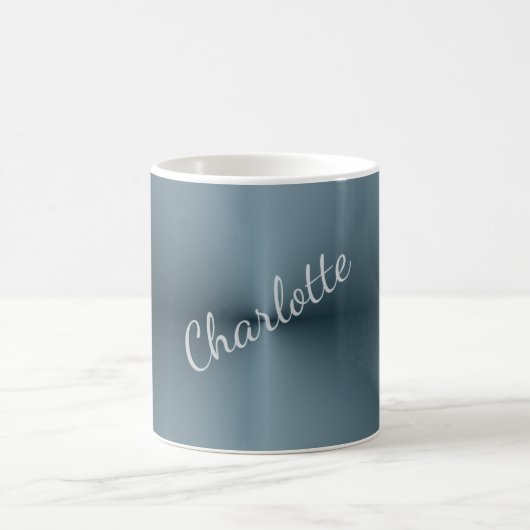 Mug Minimaliste Élégant Classique Nom Professionnel (Centre)