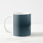 Mug Minimaliste Élégant Classique Nom Professionnel (Gauche)