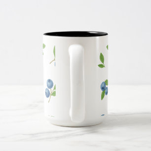 Mug minimaliste en ligne florale noire et blanche