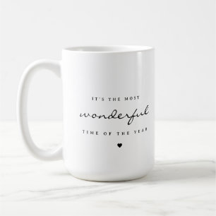 Mug Minimaliste Merveilleux Moment de l'Année Noël