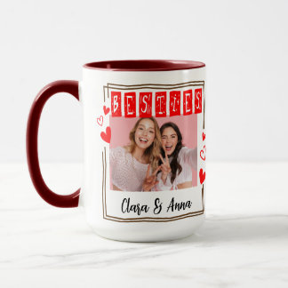Mug Minimaliste Moderne Chic Meilleures Amies Meilleur