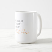 Mug Minimaliste Moderne Personnalisé Texte Simple (Devant droit)