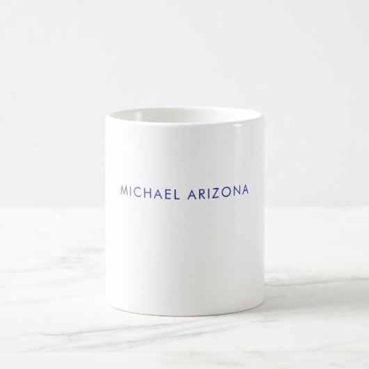 Mug Minimaliste Moderne Simple Nom Propre (Centre)