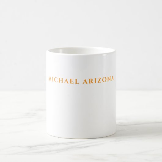 Mug Minimaliste Moderne Simple Nom Propre (Centre)