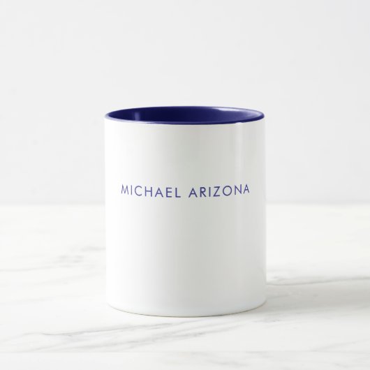 Mug Minimaliste Moderne Simple Nom Propre (Centre)