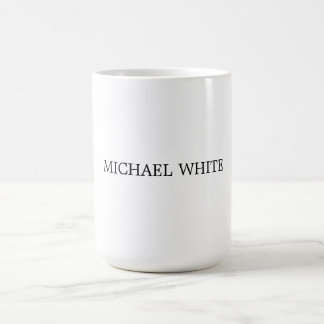 Mug Minimaliste noir & blanc moderne clair