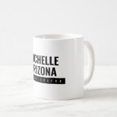 Mug Minimaliste noir & blanc professionnel moderne (Devant droit)