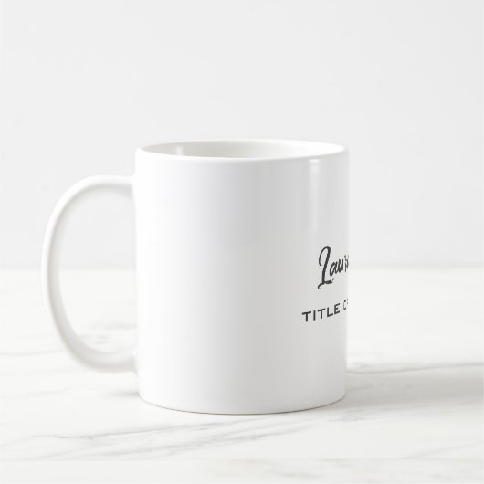 Mug Minimaliste Professionnel Moderne (Gauche)