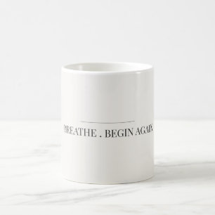 Mug Minimaliste Respirer Recommencer Calme Esthéti
