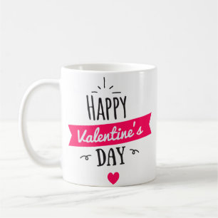 Mug Minimaliste Stylish Bold Black Rose Sweet Heart