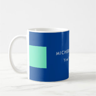 Mug Minimaliste tendance bleu moderne