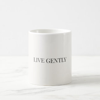 Mug Minimaliste « Vivre doucement » – Citation est