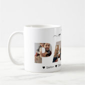 Mug Minimaliste We Love You PAPA Photo Collage (Gauche)