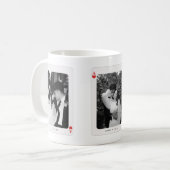 Mug Minimalistic Ace of Hearts Couple 3-Photos Custom (Devant gauche)
