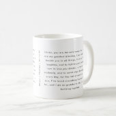 Mug Minimalistic Wedding Vows Custom Names (Devant droit)