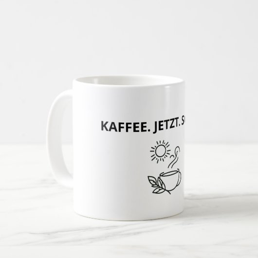 Mug Minimalistische Kaffee-Tasse (Devant gauche)