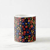 Mug Miniprint Floral Retro Cug de café personnalisé (Centre)