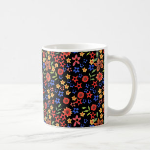 Mug Miniprint Floral Retro Cug de café personnalisé