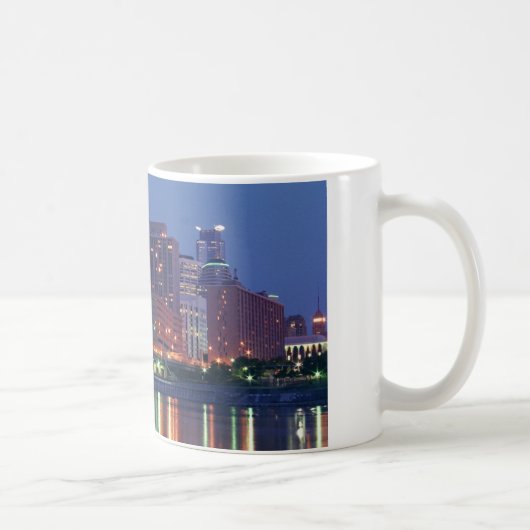 Mug Minneapolis Skyline la nuit (Droite)