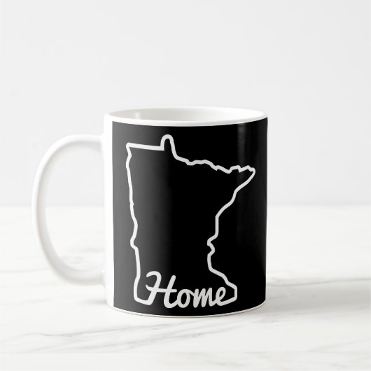 Mug Minnesota Accueil Mn State Map Minnesotan (Gauche)