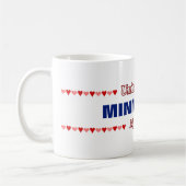 Mug MINNESOTA - Mon foyer - États-Unis;Cœurs (Gauche)