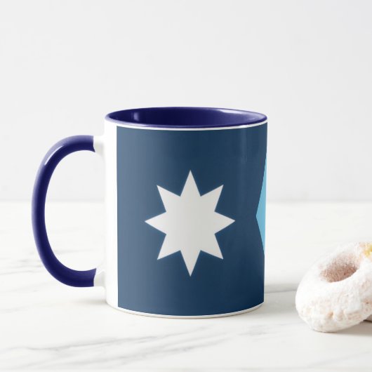 Mug Minnesota New State Flag North Star MN (Avec donut)