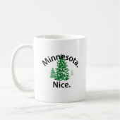 Mug Minnesota Nice. Point ! (texte noir) (Gauche)