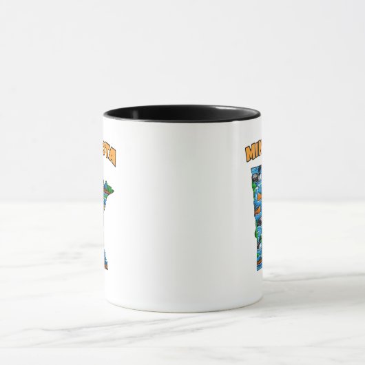Mug Minnesota Outline Tattoo Style (Centre)
