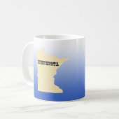 Mug - Minnesota State Map avec la ville (Devant gauche)