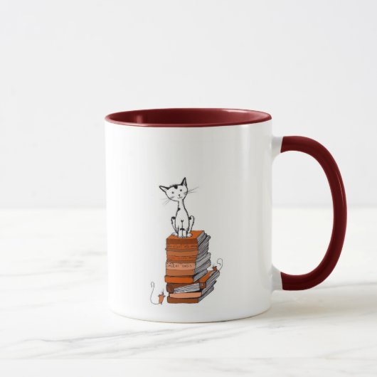 Mug minou de livre (Droite)