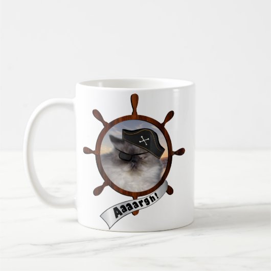 Mug Minou persan de pirate (Gauche)