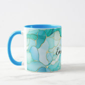 Mug Mint Aqua Pearl Marbre or (Gauche)