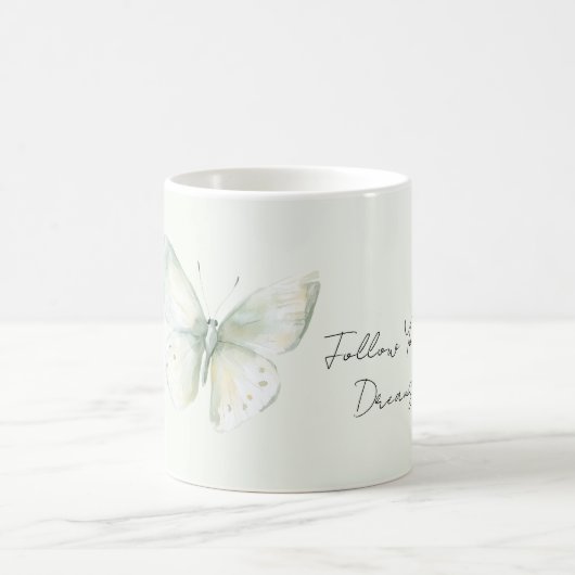 Mug Mint Butterfly Follow Dreams (Centre)