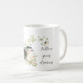 Mug Mint Cream Butterflies Dreams Camera (Devant droit)