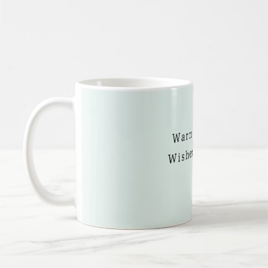 Mug Mint Fire Place Warm Wishes (Gauche)