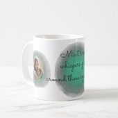 Mug Mint Green Cavalier King Custom Photo (Devant gauche)
