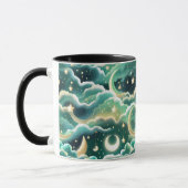 Mug - Mint Green Celestial Moon (Gauche)