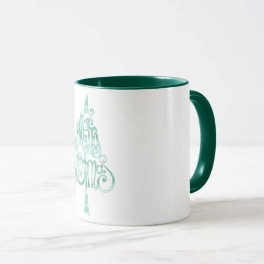Mug Mint Green Glam Noël (Devant droit)