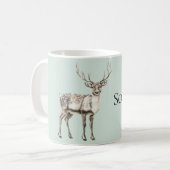 Mug Mint Green Rustic Deer (Devant gauche)