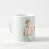 Mug Mint Peach Hello Sunshine Man  (Devant gauche)