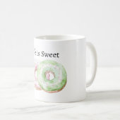 Mug Mint Pink Donuts Life is Sweet (Devant droit)