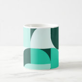 Mug Mint Teal Geometric Composition (Centre)