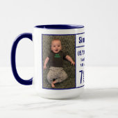 Mug Minuit Bébé Bleu Garçon photo enregistrement de na (Gauche)