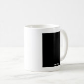 Mug Minuscule Carré noir anniversaire heureux (Devant droit)