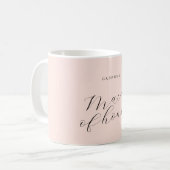 Mug Minuscule femme de chambre rose moderne (Devant gauche)