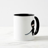 Mug Minuscule Ninja en colère (Devant droit)