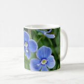 Mug minuscules fleurs bleues (Devant droit)